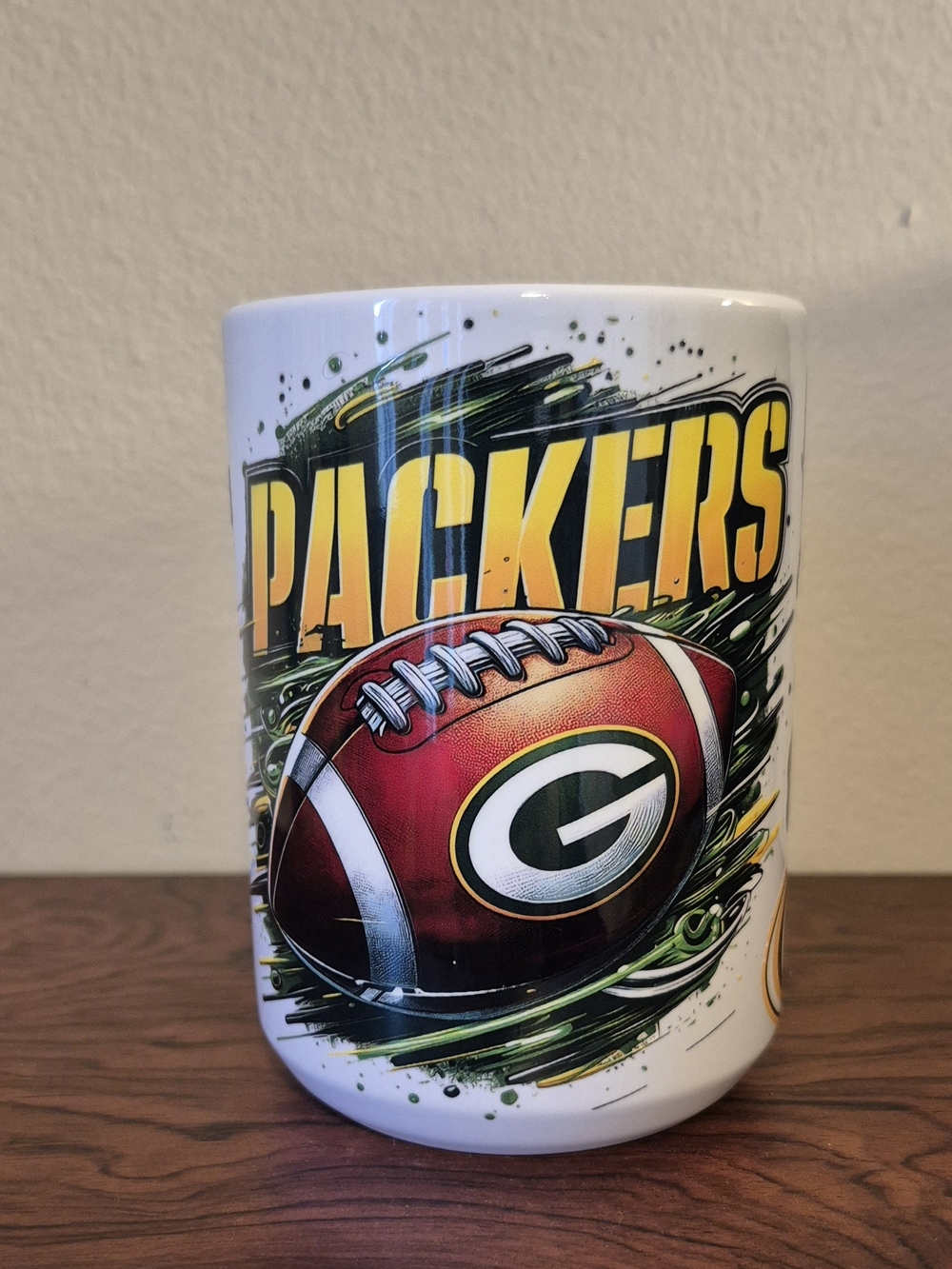🪻3/$25 Green Bay Packers White Ceramic Coffee Tea 15oz Mug
